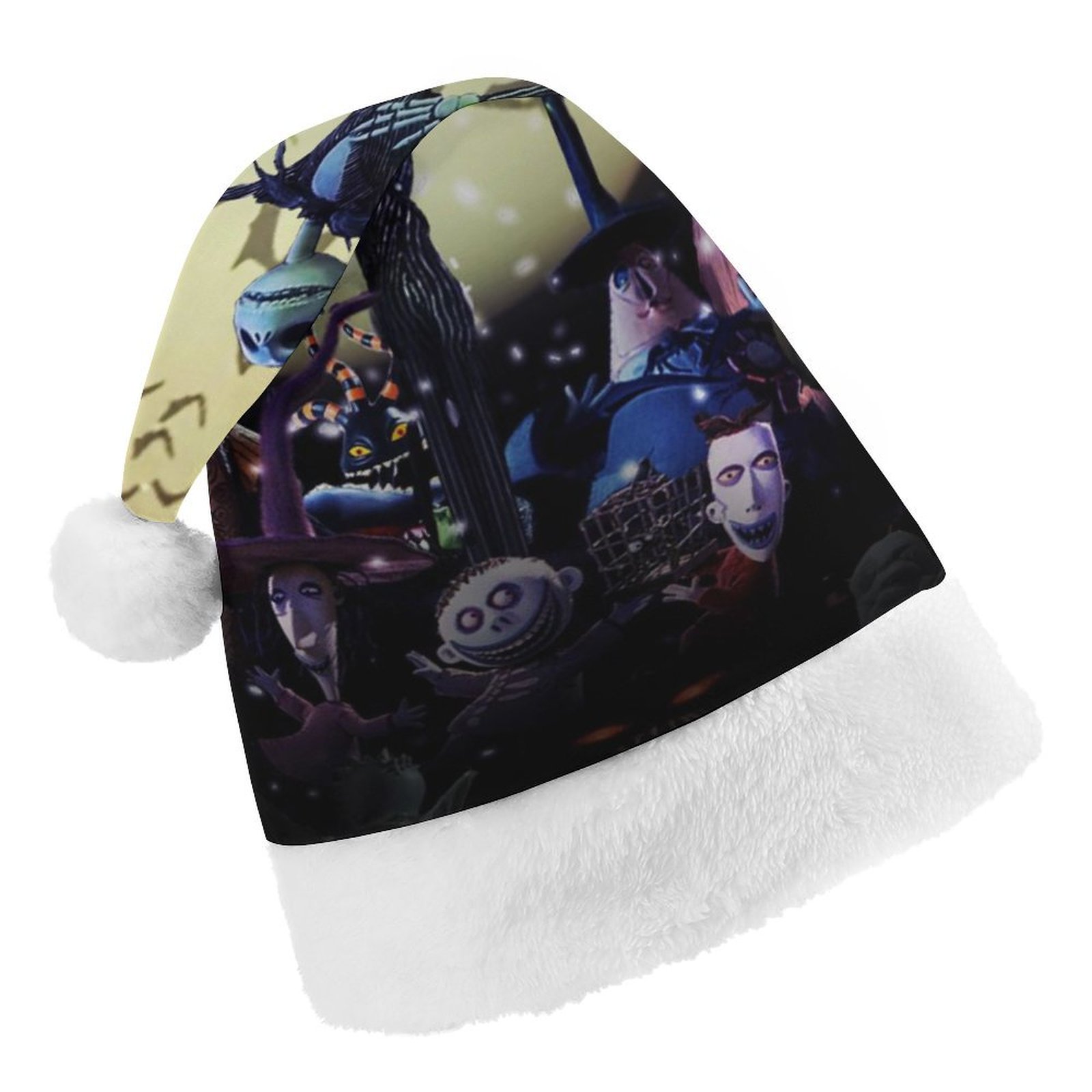 The Nightmare Before Christmas Christmas Hat for Adult And Kids Xmas Decor Ornaments Christmas New Year Festive Holiday Party Supplies Plush Santa Claus Hats